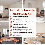 La Pause Du Savoir Albigeois - Garage - Climatisation - Centre בית נופש *